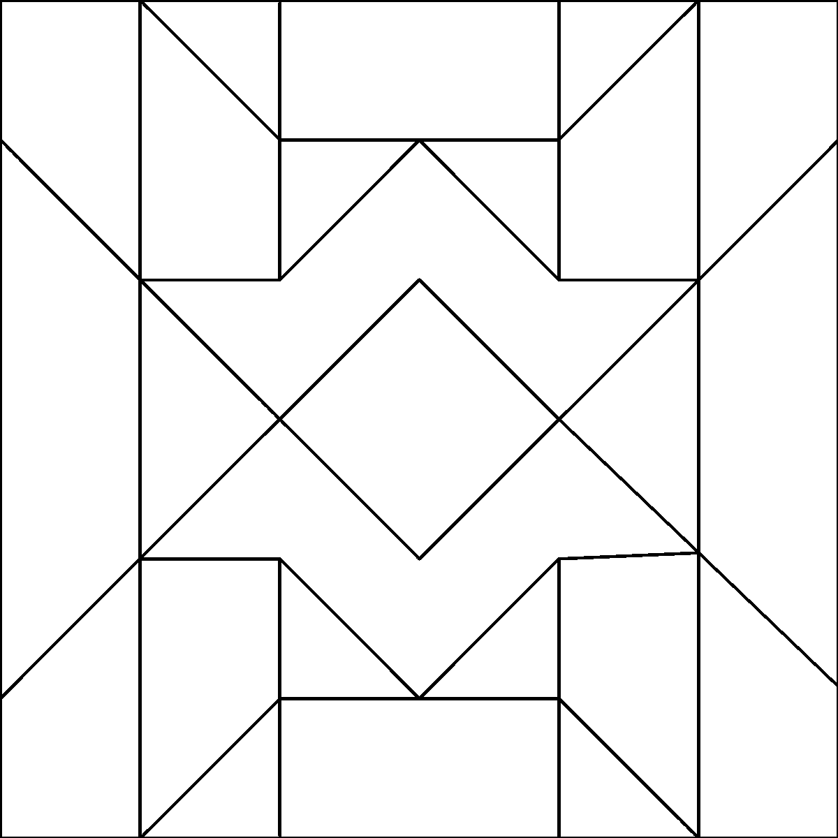 Pattern 91, Delaware Star barn quilt pattern thumbnail